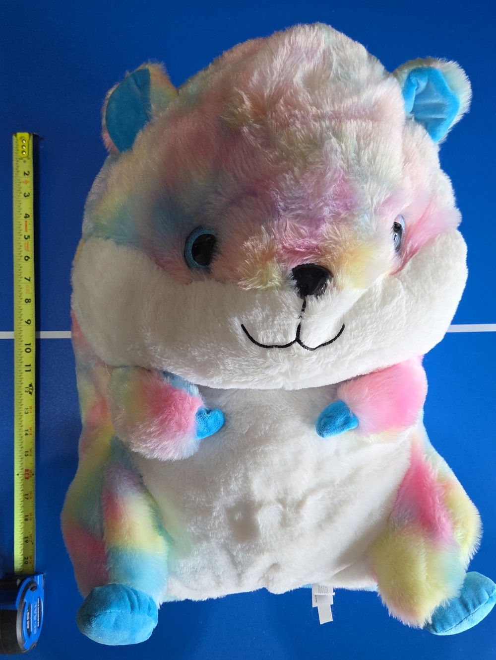 20 Inches Plush Multicolor Small Pet Stuffed Animal - Soft Rainbow Hamster